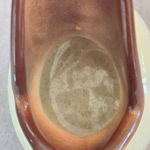 Vintage ROMCO Rocky Mountain Pottery Pinecone Glazed Creamer Colorado Brown - Picture 6 of 16